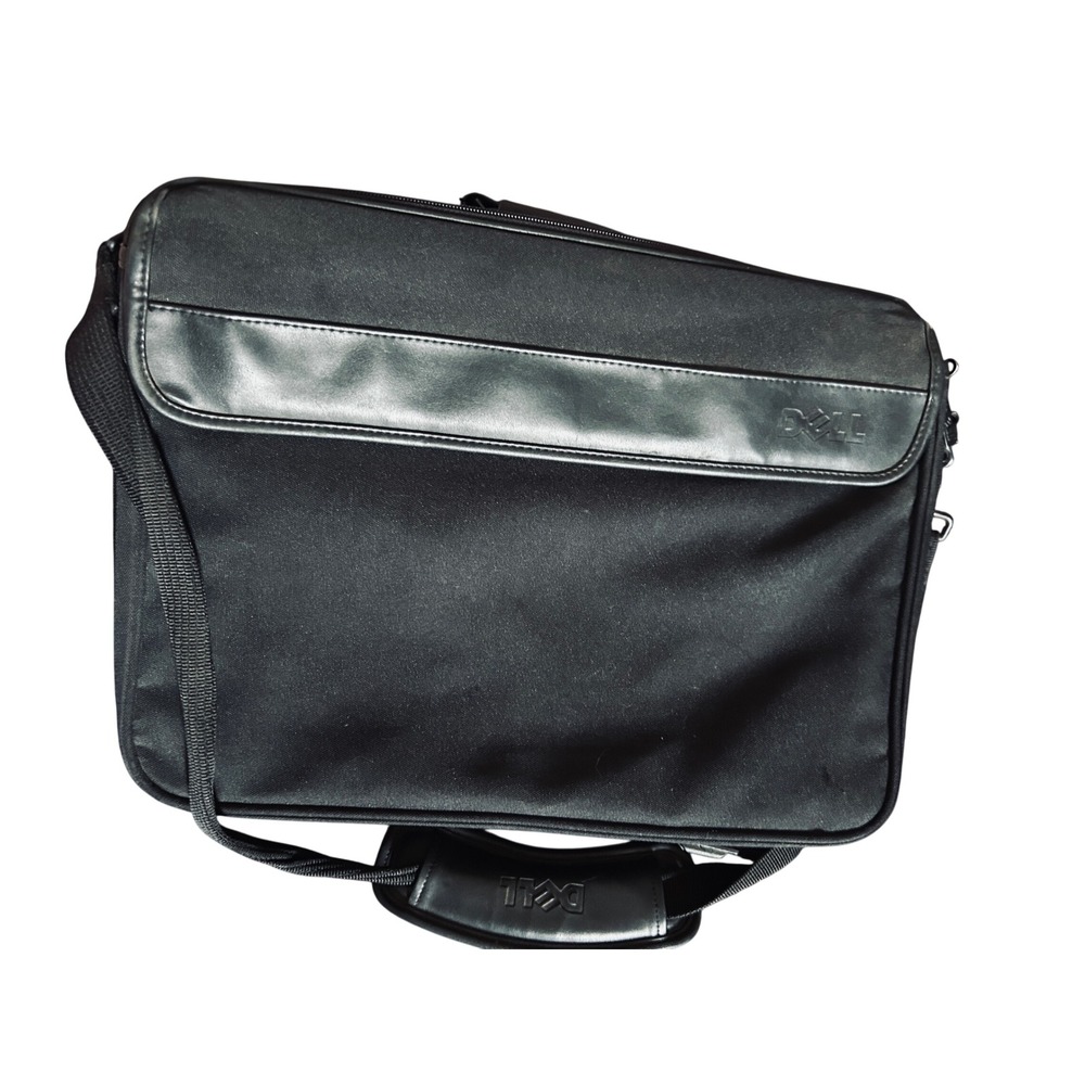 Dell Laptop Messenger Bag Unisex Large Black Excellent Professional Organizer